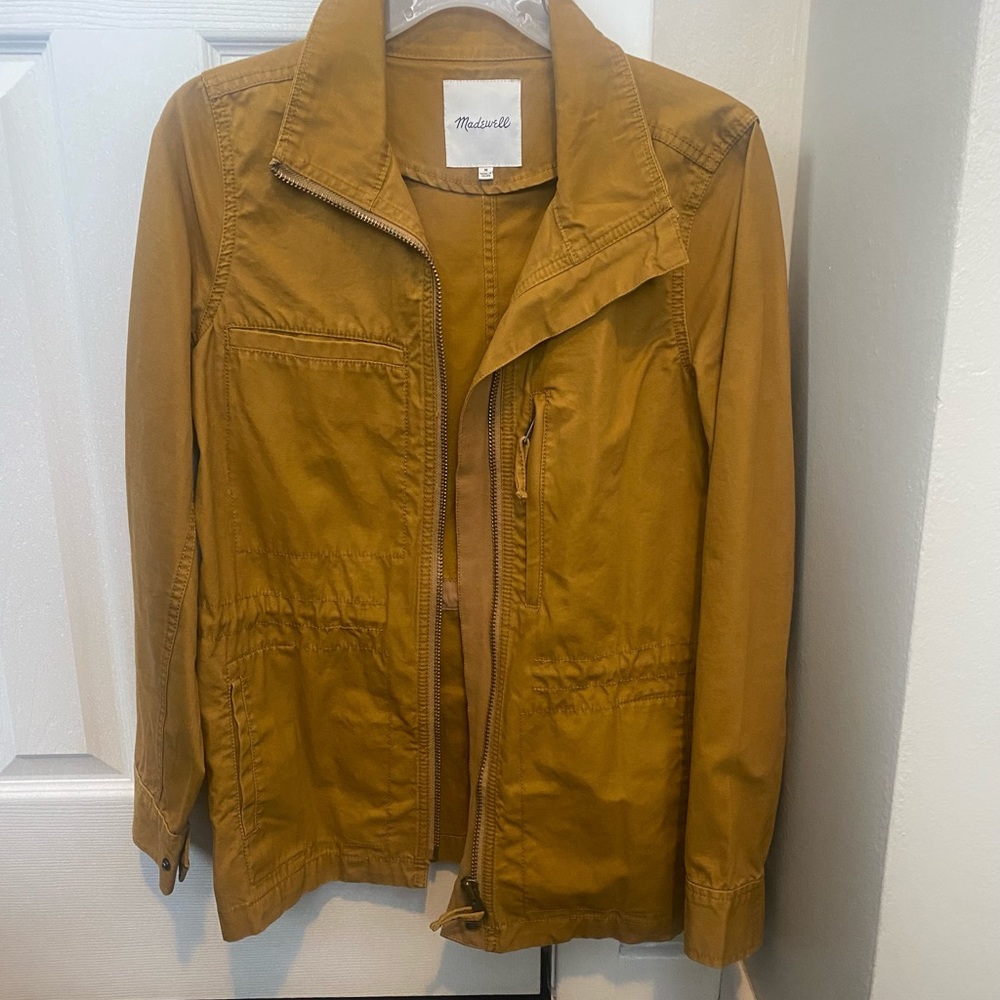 Madewell Utility Jacket in Mustard Yellow